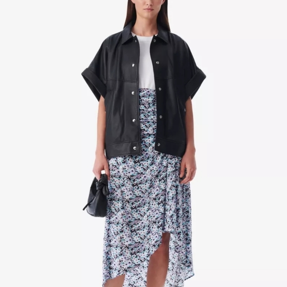 IRO PARIS fano oversized leather jacket - Picture 1 of 7